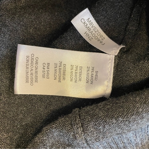 Calvin Klein tri-colored long sleeve turtleneck sweater size large - Picture 6 of 7